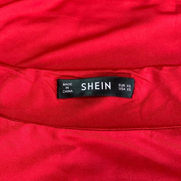 TWO Shein BodyCon Dresses 2 DRESSES!! Red N Black XS - Picture 7 of 13